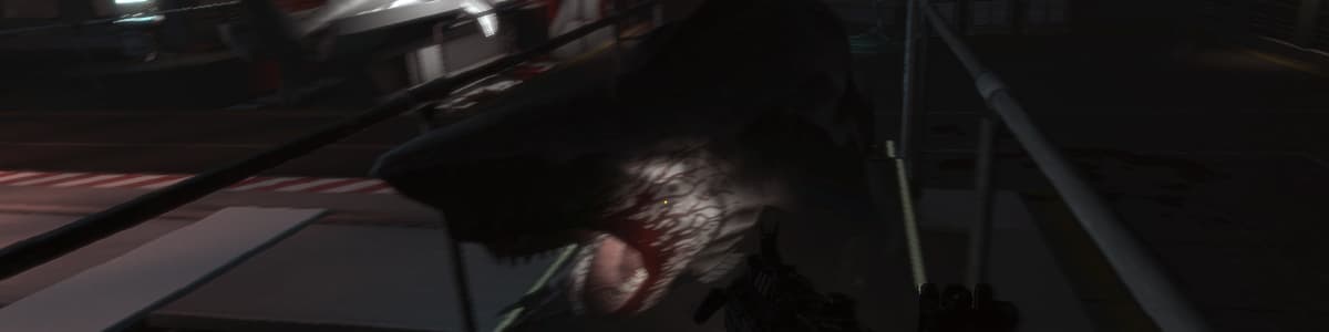 A Carcharodon Polemos, attacking the player